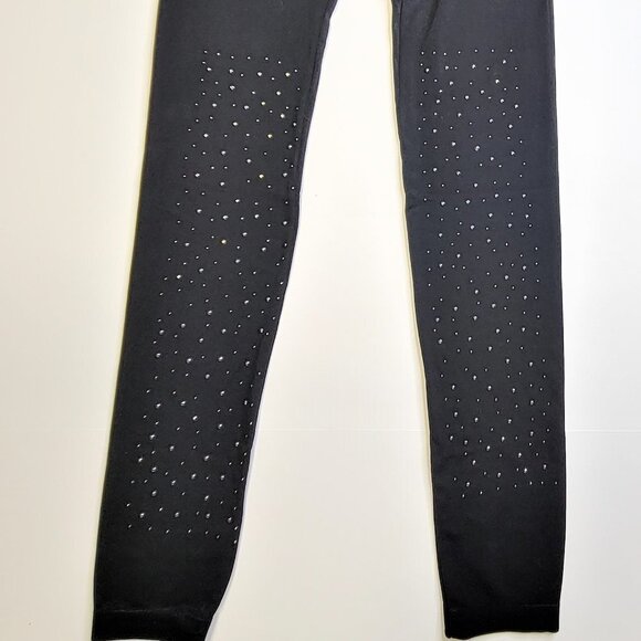 SEQUIN Black Stretchy Leggings - One Size Fits Most - Picture 5 of 12